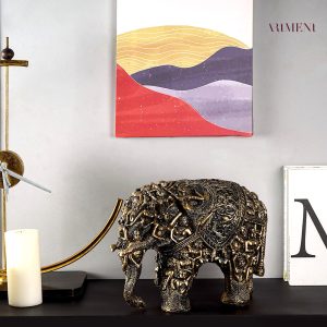Designer Bronze Elephant Statue for Home Decor
