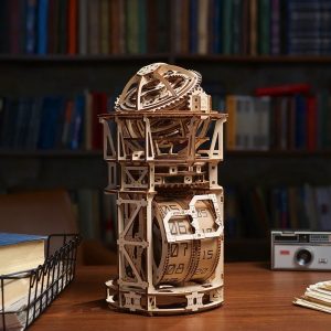 Mechanical Carboard Assembled Table Clock for home decor