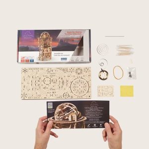 Mechanical Carboard Assembled Table Clock for home decor