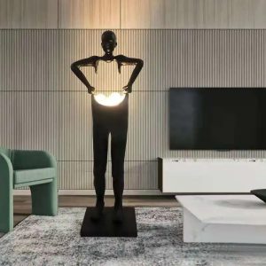 Modern Humanoid Art Sculpture Floor Lamp for Home Decor
